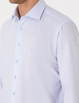 A__k Mavi Slim Fit Uzun Kollu G_mlek
