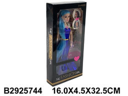 Кукла с аксесс., руки на шарнирах (2925744) в коробке 32,5*4,5*16см