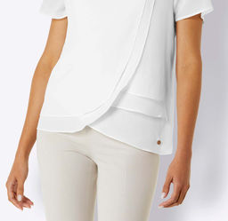 Блузка, экрю - Linea tesini фото 4