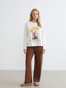 Ay? Teddy Bask?l? Kad?n Pijama Tak?m?