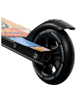 Самокат трюковой GRAFFITI Zigzag 23, колёса PU 100 мм, 85А, цвет чёрный