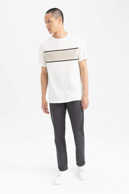 Новые габардиновые брюки прямого кроя стандартного кроя - Defacto фото 3