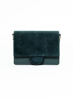 Сумка замшевая через плечо Deboro 30574 форест