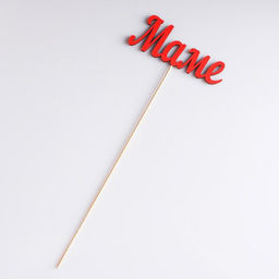 Цена за 10 шт. Топпер Маме красный 13х5 см - Дарим красиво фото 3