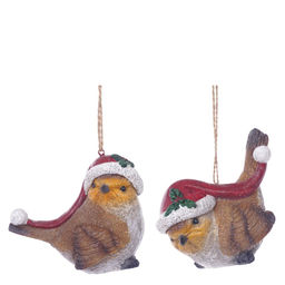 Фигурка декоративная подвесная "Птичка", L9 W5 H8 см, 2в.