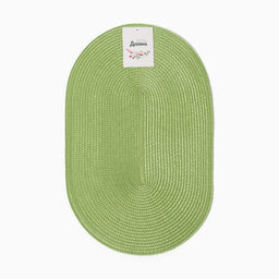 Салфетка сервировочная Доляна  "Овал", цв.зеленый, 45*30 см