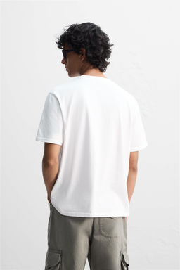 REGULAR FIT MEDIUM WEIGHT T-SHIRT - Zara фото 3