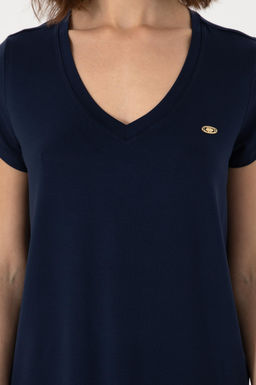 Kad_n Lacivert Basic Ti__rt Sepette S_rpriz _ndirim - U.s. polo assn фото 6