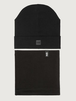 Комплект шапка и снуд 12л22926 черный