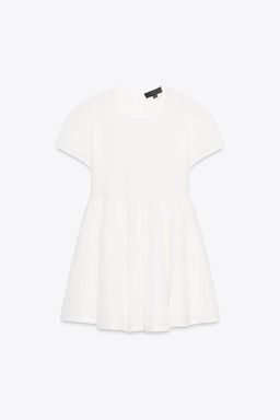 FINE KNIT SHORT PANEL DRESS - Zara фото 5