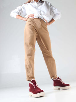 Ботинки 308.агатаw. бордo замша з/Шерсть