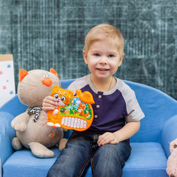 Музыкальная игрушка-пианино Любимый тигруля, ионика, 4 режима игры, работает от батареек - Zabiaka фото 4