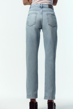 JEANS Z.04 STRAIGHT MID-WAIST FULL LENGTH - Zara фото 24