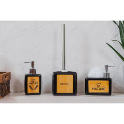 Дозатор для мыла SAVANNA Природа, 350 мл, чёрный фото 7