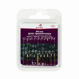 Иглы для быт. шв. машин АРТИ 0220-05 (№70-80) для трикотажа 10 шт в блистере № 80