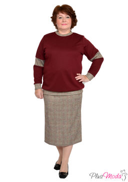 Юбка Модель №757 размеры 44-80 - Plusmoda фото 2