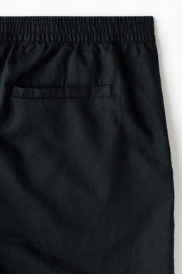 Pantal?n corto en mezcla de lino Regular Fit - H&m фото 9