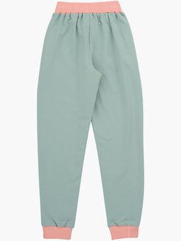 Брюки на резинке из кашкорсе для девочки UD 0855 мята/персик - Mini maxi фото 6