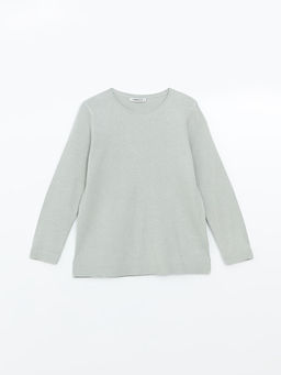 Bisiklet Yaka Desenli Kad?n Triko Kazak