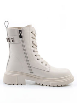 04-PAT159-2Z MILK Ботинки зимние женские (натуральная кожа, 100% шерсть)