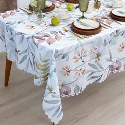 Скатерть Доляна. Акварельные листья, 145?110 см, 100% п/э