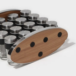 Набор баночек для специй Magistro «Модерн», на подставке, 16 шт., стекло