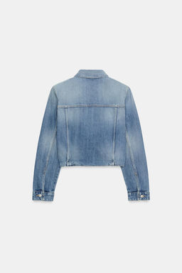 CAZADORA DENIM TRF HOMBRERAS / Azul - Zara фото 6