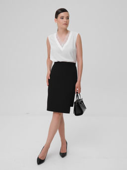 Блузка с кружевом - Stilla фото 2