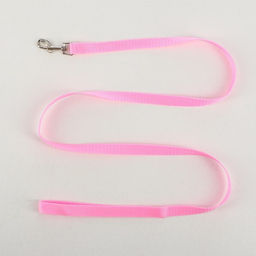 Комплект Базис, поводок 120 х 1,5 см, ОГ 32-46 см, розовый - Пижон фото 4