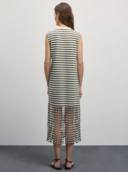 Платье с бахромой / Zarina  фото 4