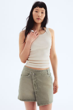 Falda denim cruzada - H&m фото 3