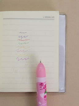 Разноцветная ручка 8 в 1 "Hello, Mr. Bear", pink