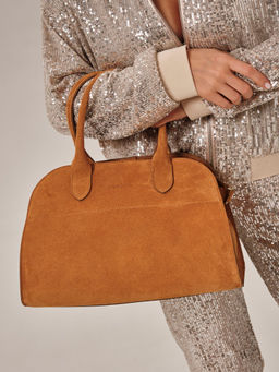 Сумка замшевая Deboro 31092 желтый янтарь