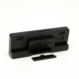 Часы - будильник электронные, настольные, USB, термометр, календарь, 15×6.3 см, от батареек ААА