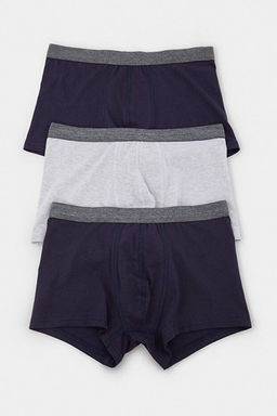 Lacivert-Gri Melanj 3l_ Paket Esnek Boxer TMNAW27BX00002 - Trendyolmilla фото 2