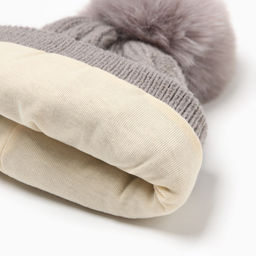 Шапка детская MINAKU, размер 46-48, серая