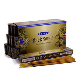 Благовония Satya Premium Black Sandal 15gm уп-12шт