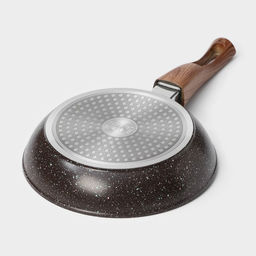 Сковорода Magistro Granit, d=20 см, съёмная ручка soft-touch, антипригарное покрытие, индукция, кованый алюминий, чёрная  фото 8