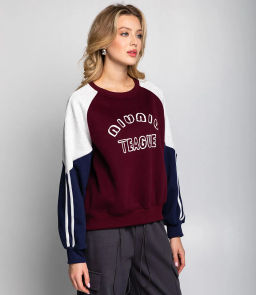 Свитшот #КТ8917, сливовый - Dommod фото 2