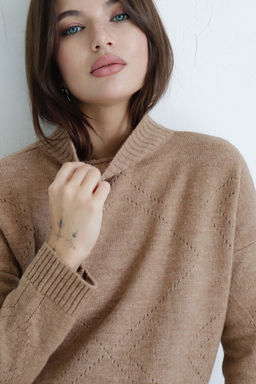 10405 Свитер тёмно-бежевый - Martichelli фото 7