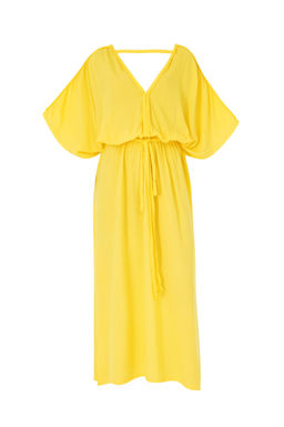 Женское желтое ПАРЕО Неожиданная скидка в корзине