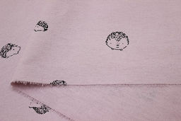 Теплый хлопок Колючие друзья цв.бл.розово-сиреневый, ш.1.5м, хлопок-100%, 160гр/м.кв - Купава фото 6