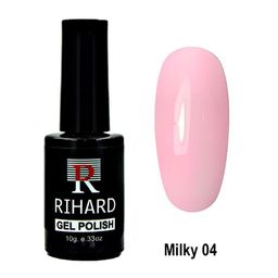 N04 Rihard Milky Gel Polish Гель-лак - коллекция пудровых оттенков, 10 мл