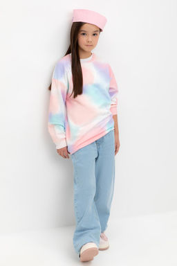 КР 302671-1/разноцветный спрей джемпер (свитшот) для дев