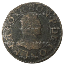 Монета 2 денье турнуа Франция
