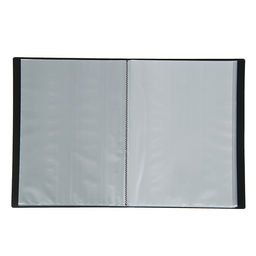 Папка с 60 вкладышами А4, 500 мкм, Calligrata, текстура песок, чёрная  фото 2