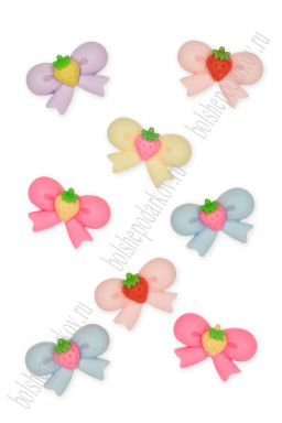 Кабошон "Бантик" 2,7*1,8 см (20 шт) SF-8059, ассорти №2