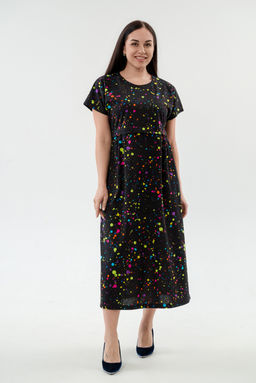 Платье женское из кулирки Миранда акварель - Амадэль фото 3