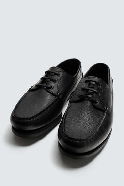 LEATHER DECK SHOES - Zara фото 6