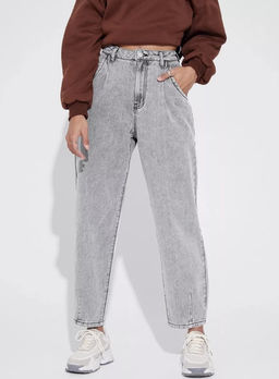 K11463 Джинсы Бананы СЕРЫЙ